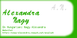 alexandra nagy business card